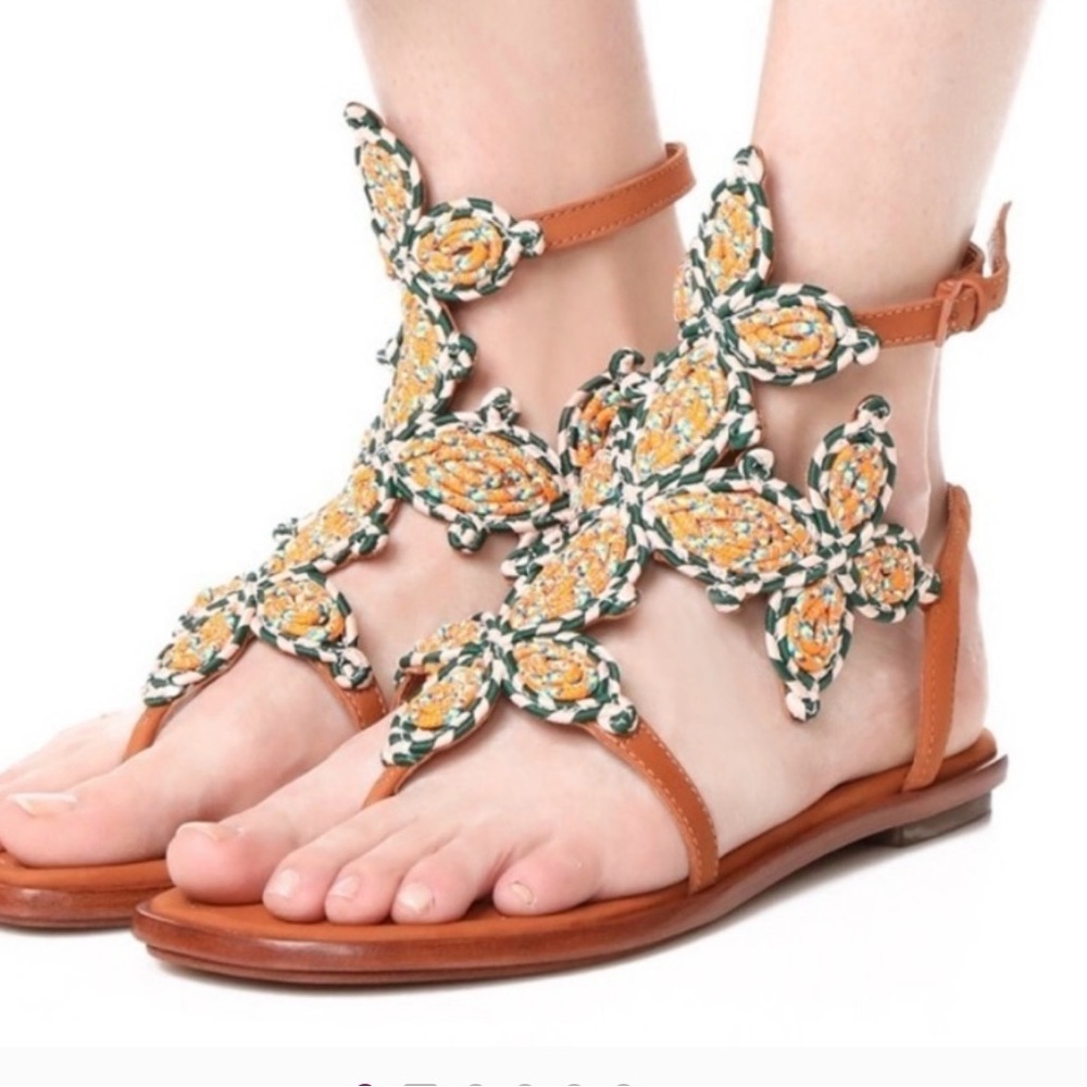 ❌ SOLD!! Tory Burch Palisades Gladiator Sandals with Jeweled Design